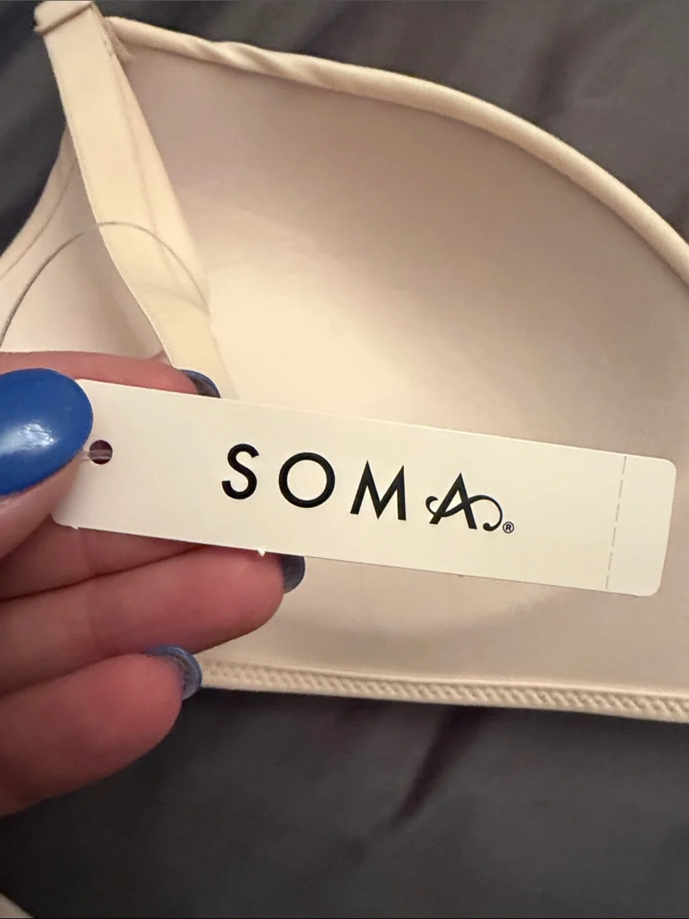 Soma Seamless T-Shirt Bra in Cream